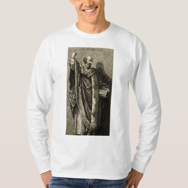 Camiseta Arte Gráfica Sagrada de São Cirilo de Jerusalém (Frente)