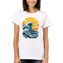 Arte Gráfico da Grande Onda Oceânica Japonesa ao P
