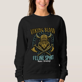 Camiseta Arte Gráfico de Gato Nórdico Espírito Felino Sangu