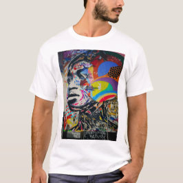 Camiseta Arte grafite de mulheres africanas