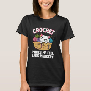 Camiseta Arte Groovy de Crochê para Homens Mulheres Crochet