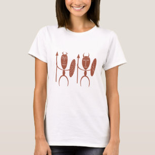 Camiseta Arte guerreira tribal abstrato africana