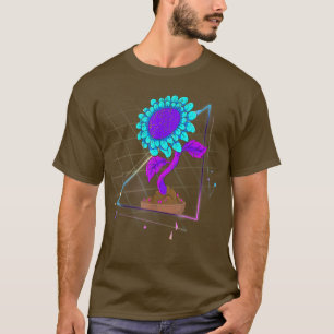 Camiseta Arte Hippie Flor Aestética Floral Vaporwave S 80s