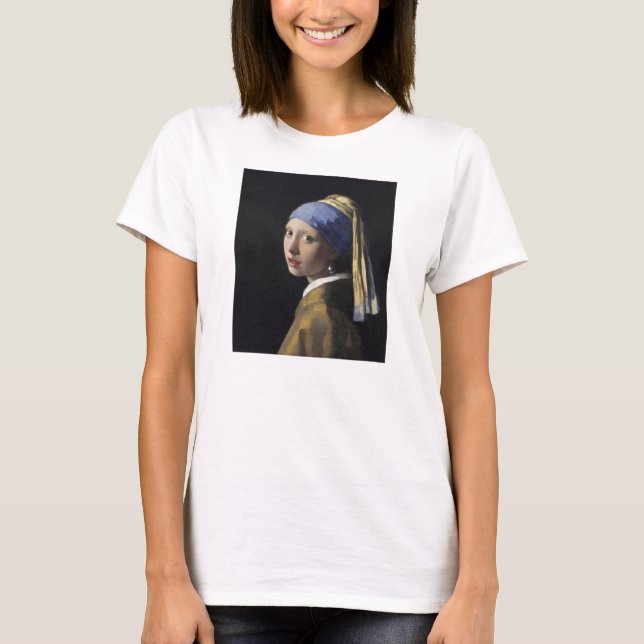 Camiseta Arte holandesa da pintura de Vermeer do artista da (Frente)