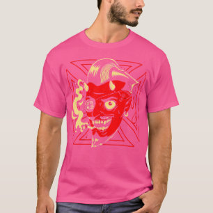 Camiseta Arte horrorosa - Gambler Diabo Slick - Psicobilly