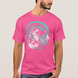 Camiseta Arte horrorosa - Pinup Hotrod Gótico Girl -