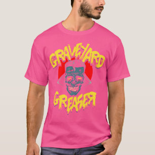 Camiseta Arte horrorosa - Zombie Greaser Punk Psychobilly L