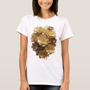 Camiseta Arte impressa abstrata prateada Statement v3