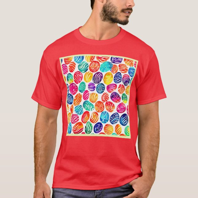 Camiseta Arte Impressa Colorida (Frente)