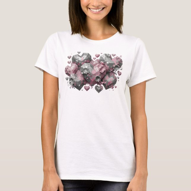 Camiseta Arte impressa em ABSTRACT ART Vermelho Chic (Frente)
