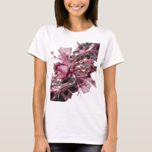 Camiseta Arte impressa em prata ABSTRATA v2