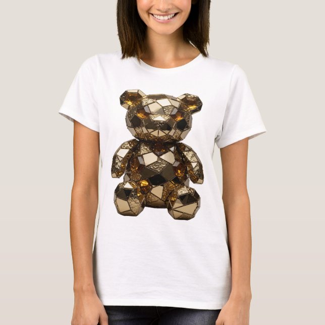 Camiseta Arte impressa em prata ARTE ABSTRATA Chic (Frente)