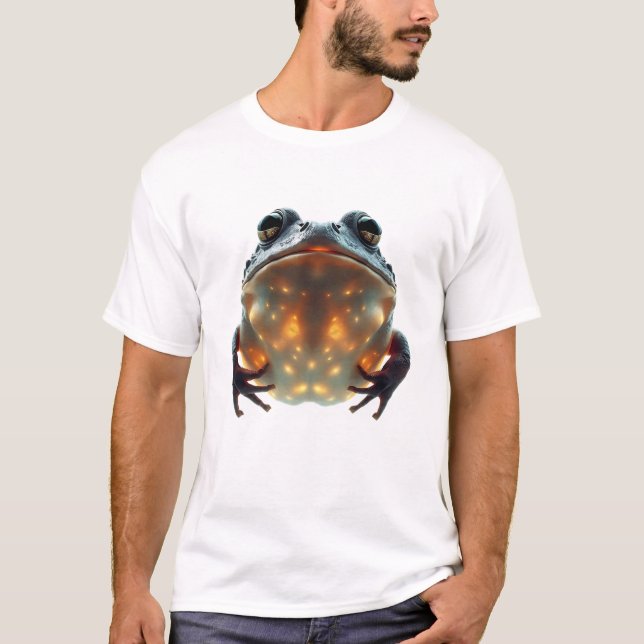 Camiseta Arte Incrível De Sapo Flutuante (Frente)