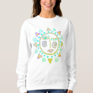 Camiseta Arte Incrivelmente Sun Face Abstrato Wearable