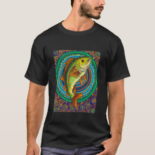 Camiseta Arte Indígena Tribal de Pontos de Pesca Barra Aust