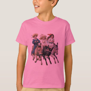 Camiseta Arte infantil de cavalo antigo