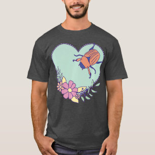 Camiseta Arte Inseto em junho - Insetos com Coração e