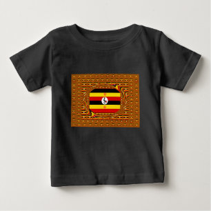 Camiseta Arte Inspirada por Sinalizador Vibrante no Uganda
