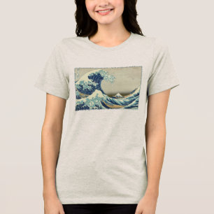 Camiseta Arte Japonês Antigo, A Grande Onda por Hokusai
