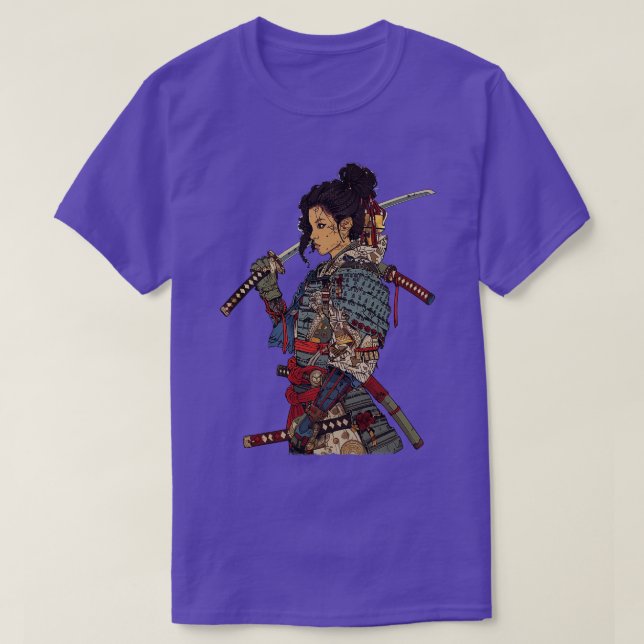 Camiseta Arte Japonesa Afro Samurai (Frente do Design)