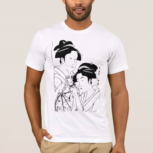 Camiseta Arte japonesa bonito (Frente)