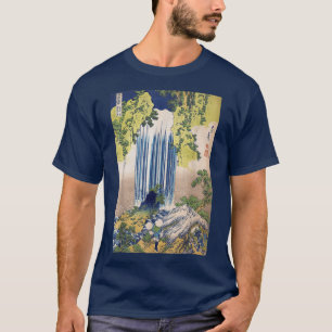Camiseta Arte Japonesa de Hokusai Waterfall Vintage, 1800