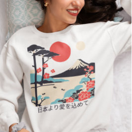 Camiseta Arte Japonesa Monte Fuji