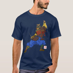 Camiseta Arte Japonesa Samurai Hero Preparado Para A Batalh