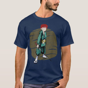 Camiseta Arte Japonesa Samurai Vintage Fighter Retro Design
