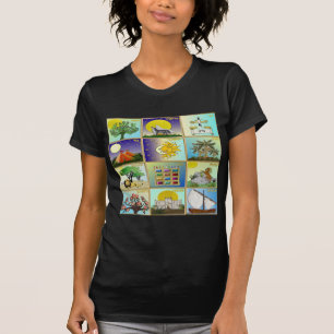 Camiseta Arte Judaica 12 Tribos de Israel
