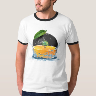 Camiseta Arte Laranja Transparente