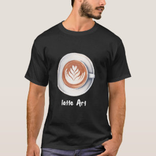 Camiseta Arte Latte Amante Café Barista Expresso Cappuccino
