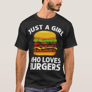 Camiseta Arte legal Burger Para Meninas Mulheres Hamburger 