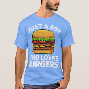Camiseta Arte legal Burger Para Rapazes Hamburger Cheesebur