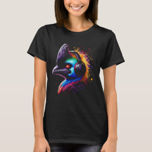 Camiseta Arte legal Cassowary para Música Amam o Pássaro de