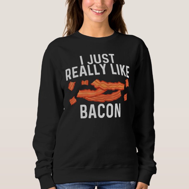 Camiseta Arte legal De Bacon Para Homens, Porco, Fenda (Frente)