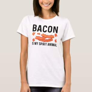 Camiseta Arte legal De Bacon Para Homens, Porco, Fenda