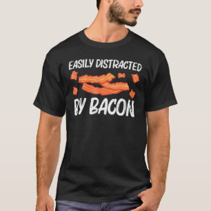 Camiseta Arte legal De Bacon Para Homens, Porco, Fenda