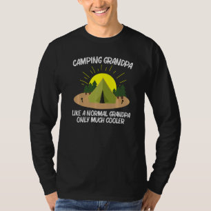Camiseta Arte legal De Campanha Para O Avô, Tent Ao Ar Exte