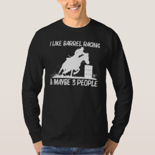 Camiseta Arte Legal de Corrida de Barril para Homens Mulher
