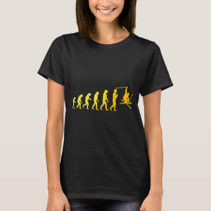 Camiseta Arte legal de esqui para homens e mulheres tema de