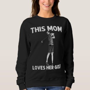 Camiseta Arte legal De Golfe Para Mamãe Mãe Golfer Golfing