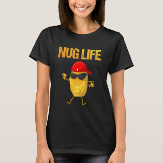 Camiseta Arte Legal de Nuggets de Frango Para Meninos Amant