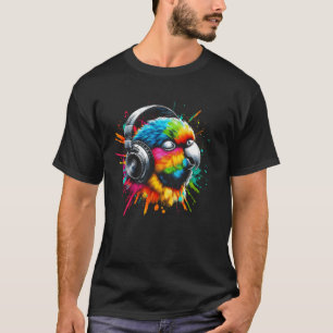 Camiseta Arte legal de periquito para música amadurece o na