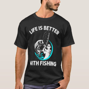 Camiseta Arte Legal de Pesca para Homens Mulheres Pescadore