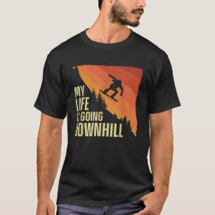 Camiseta Arte Legal de Snowboarding para Homens Mulheres Sn