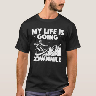 Camiseta Arte Legal de Snowboarding para Homens Mulheres Sn