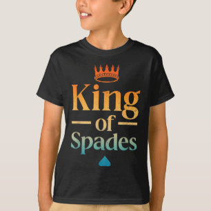 Camiseta Arte Legal do Rei de Espadas para Homens Pai Jogo