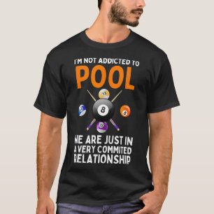 Camiseta Arte legal Para Homens Mulheres Billiard 8 Ball P