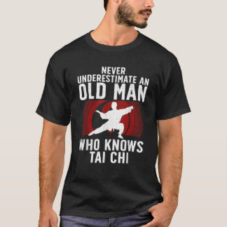 Camiseta Arte legal Tai Chi Para Os Homens Do Avô Artes Mar
